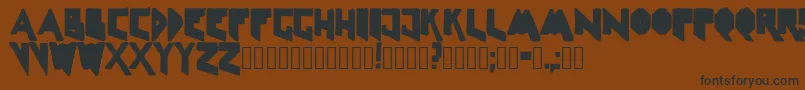 Linelineshapedirty-Schriftart – Schwarze Schriften auf braunem Hintergrund