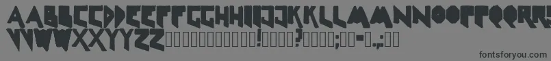 Linelineshapedirty-Schriftart – Schwarze Schriften auf grauem Hintergrund