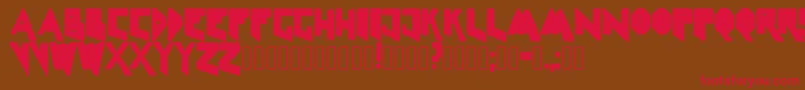 Linelineshapedirty Font – Red Fonts on Brown Background