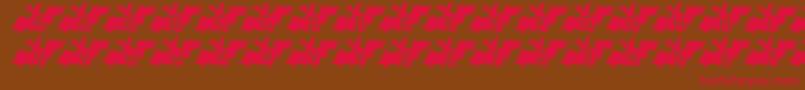 LetterbatAh Font – Red Fonts on Brown Background