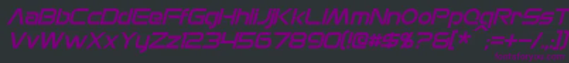 MonsOlympiaItalic Font – Purple Fonts on Black Background