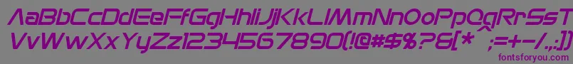 MonsOlympiaItalic Font – Purple Fonts on Gray Background