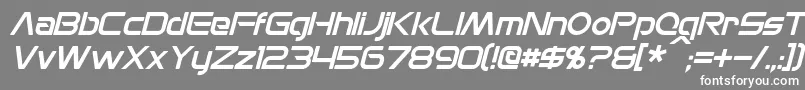MonsOlympiaItalic Font – White Fonts on Gray Background