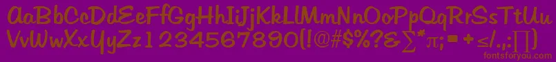 HudsonDb Font – Brown Fonts on Purple Background