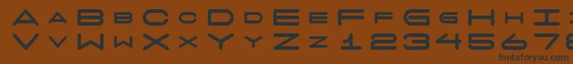 7daysfat Font – Black Fonts on Brown Background