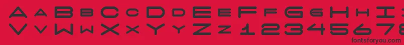 7daysfat Font – Black Fonts on Red Background
