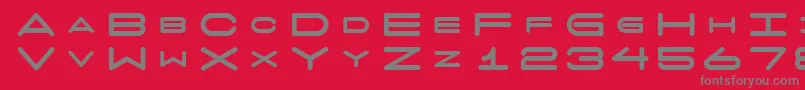 Czcionka 7daysfat – szare czcionki na czerwonym tle