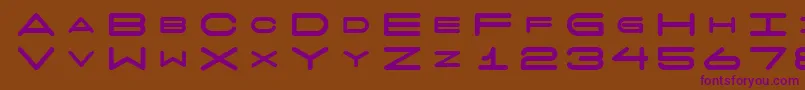 7daysfat Font – Purple Fonts on Brown Background