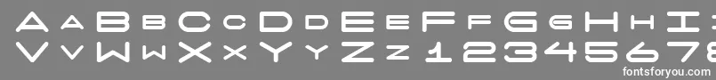 Czcionka 7daysfat – białe czcionki na szarym tle