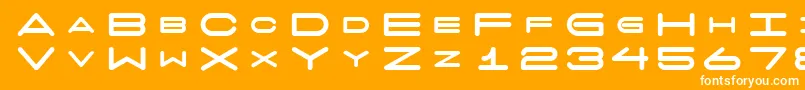fuente 7daysfat – Fuentes Blancas Sobre Fondo Naranja