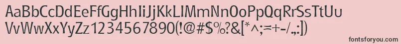 RoundestlhRegular Font – Black Fonts on Pink Background