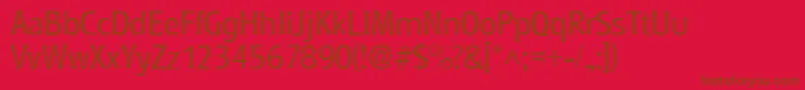 RoundestlhRegular Font – Brown Fonts on Red Background