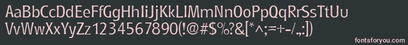 RoundestlhRegular Font – Pink Fonts on Black Background
