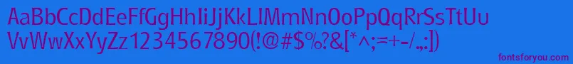 RoundestlhRegular Font – Purple Fonts on Blue Background