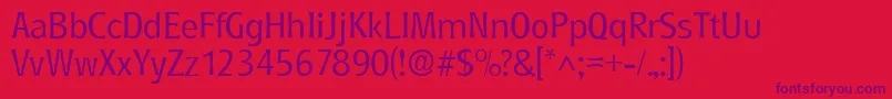RoundestlhRegular Font – Purple Fonts on Red Background