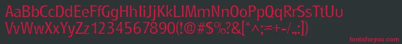 RoundestlhRegular Font – Red Fonts on Black Background
