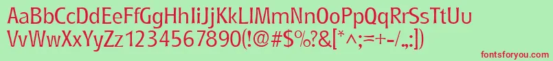 RoundestlhRegular Font – Red Fonts on Green Background