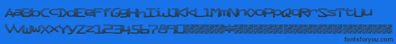 Mixtape Font – Black Fonts on Blue Background