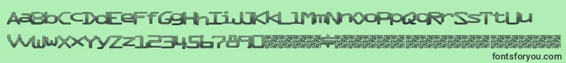 Mixtape Font – Black Fonts on Green Background