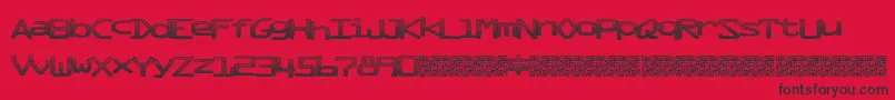 Mixtape Font – Black Fonts on Red Background