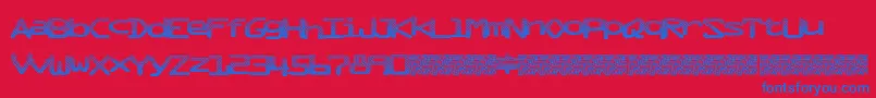 Mixtape Font – Blue Fonts on Red Background