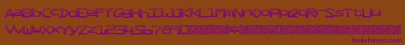 Mixtape Font – Purple Fonts on Brown Background