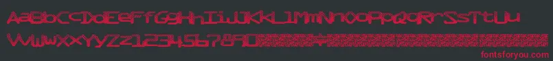 Mixtape Font – Red Fonts on Black Background