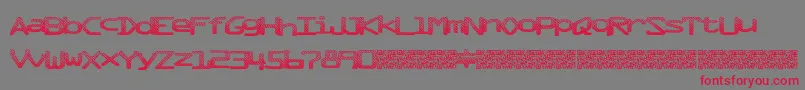 フォントMixtape – 赤い文字の灰色の背景