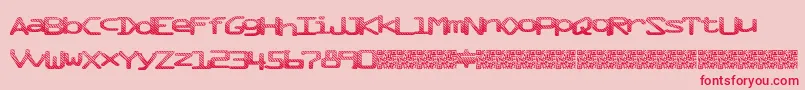 Mixtape Font – Red Fonts on Pink Background