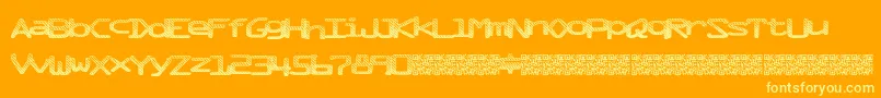 Mixtape Font – Yellow Fonts on Orange Background