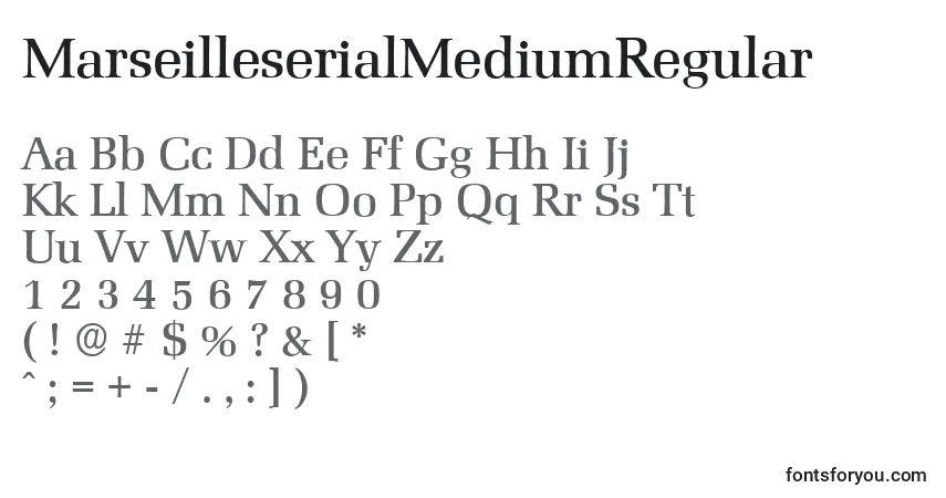 characters of marseilleserialmediumregular font, letter of marseilleserialmediumregular font, alphabet of  marseilleserialmediumregular font