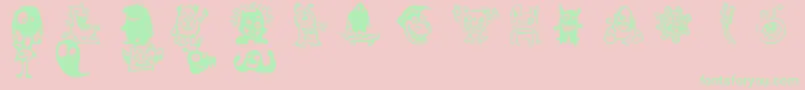 More about HappyMonsters Font HappyMonsters Font – Green Fonts on Pink Background
