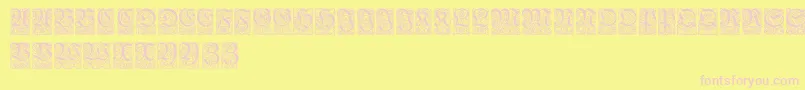 Unger Font – Pink Fonts on Yellow Background