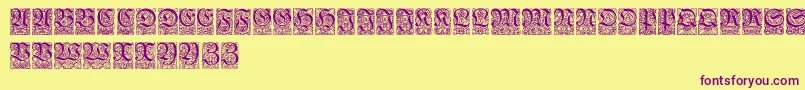 Unger Font – Purple Fonts on Yellow Background