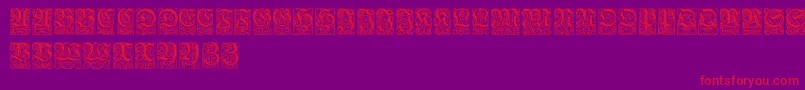 Unger Font – Red Fonts on Purple Background