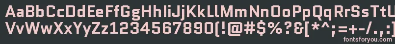 QuanticoBold Font – Pink Fonts on Black Background