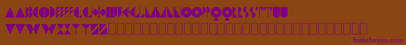 DwigginsInitialsKk Font – Purple Fonts on Brown Background