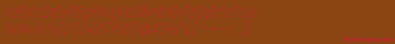 fuente MarianinaFyThinItalic – Fuentes Rojas Sobre Fondo Marrón