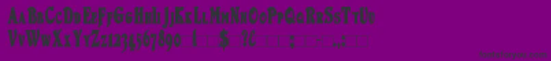 DuvallsmallcapscondensedBold Font – Black Fonts on Purple Background