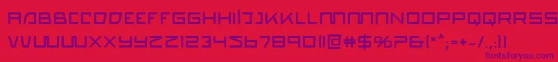 QuasitronBold Font – Purple Fonts on Red Background