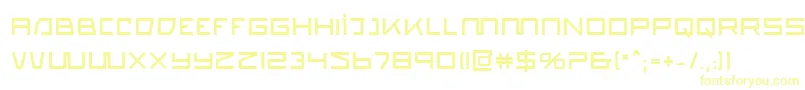フォントQuasitronBold – 黄色のフォント