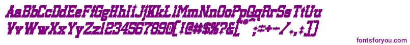 LassiterBoldItalic Font – Purple Fonts on White Background