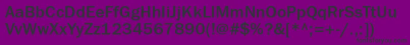 fuente Franklingothmediumett – Fuentes Negras Sobre Fondo Morado