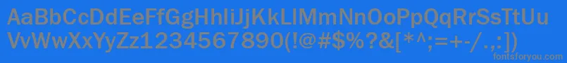 fuente Franklingothmediumett – Fuentes Grises Sobre Fondo Azul