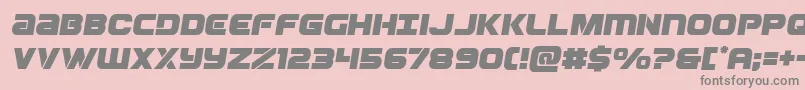 Ozdasemital Font – Gray Fonts on Pink Background