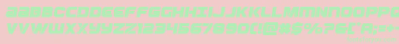 Ozdasemital Font – Green Fonts on Pink Background