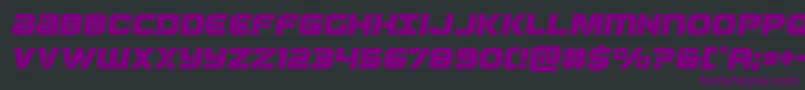 Ozdasemital Font – Purple Fonts on Black Background