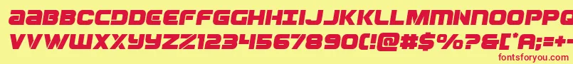 Ozdasemital Font – Red Fonts on Yellow Background