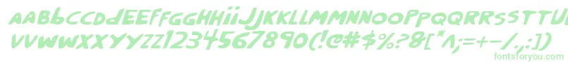 Crappityi Font – Green Fonts on White Background