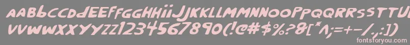 Crappityi Font – Pink Fonts on Gray Background